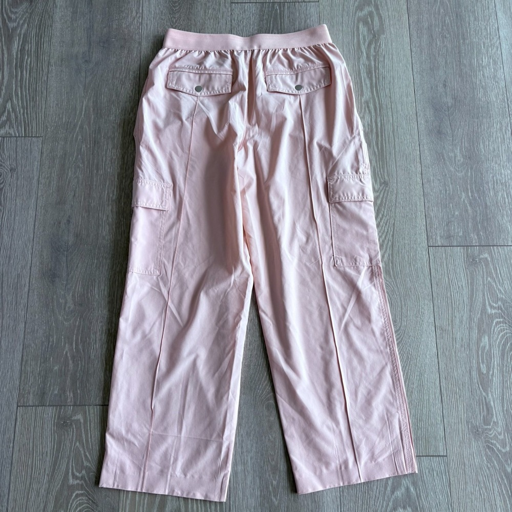 Athleta Womens Light Pink High Rise Straight Leg Vienna Cargo Pants Size 12/P - Picture 2 of 14
